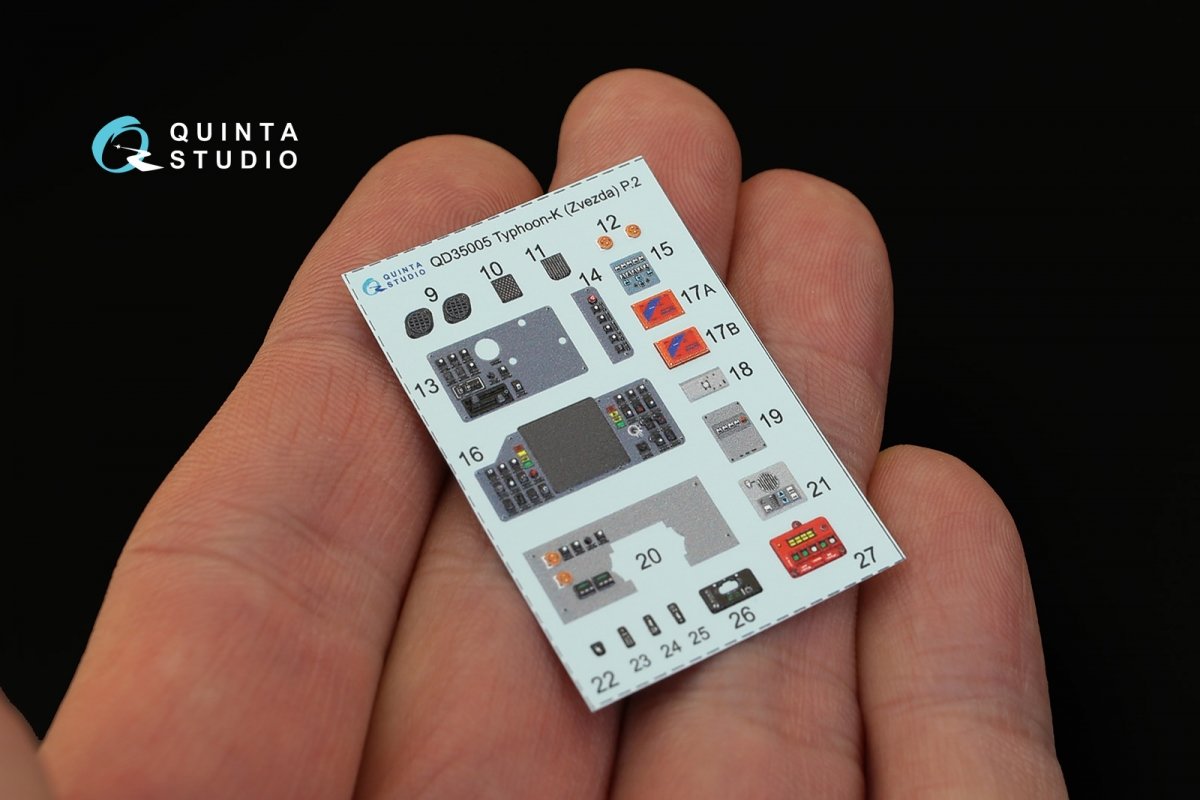 Quinta Studio QD35005 MRAP Typhoon-K 3D-Printed &amp;amp; colored Interior on decal paper (for Zvezda kits) 1/35 – image 7
