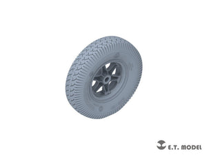 E.T. Model P35-132 WWII German Sd.Kfz.7(8t) Sagged Front Wheels &amp;amp; Spare Wheel Type.1 for Dragon / Trumpeter kit 1/35 – zdjęcie 3