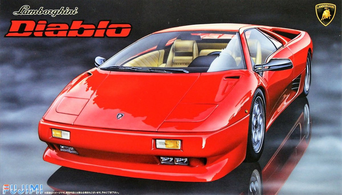 Fujimi 126418 Lamborghini Diablo 4WD VT Black Star 1/24