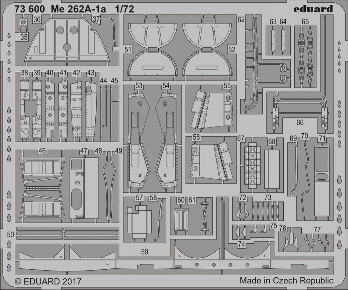 Eduard 73600 Me 262A-1a 1/72 AIRFIX – image 2