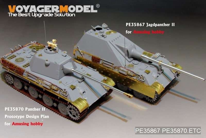 Voyager Model PE35867 WWII German Jagdpanther II tank destroyer basic gor AMUSING HOBBY 1/35 – zdjęcie 9