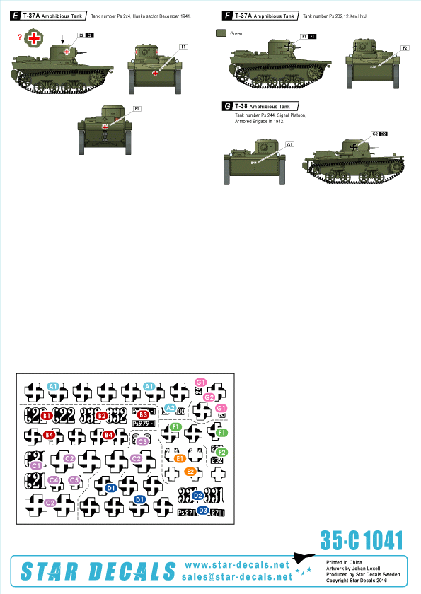 Star Decals 35-C1041 Finnish Tanks in WW2 # 5 1/35 – zdjęcie 2