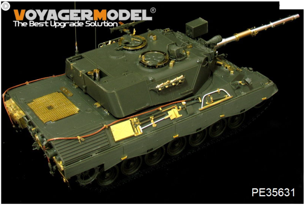 Voyager Model PE35631 Modern German Leopard 1A3 MBT (B ver include Gun barrel）(For MENG TS-007) 1/35 – image 2