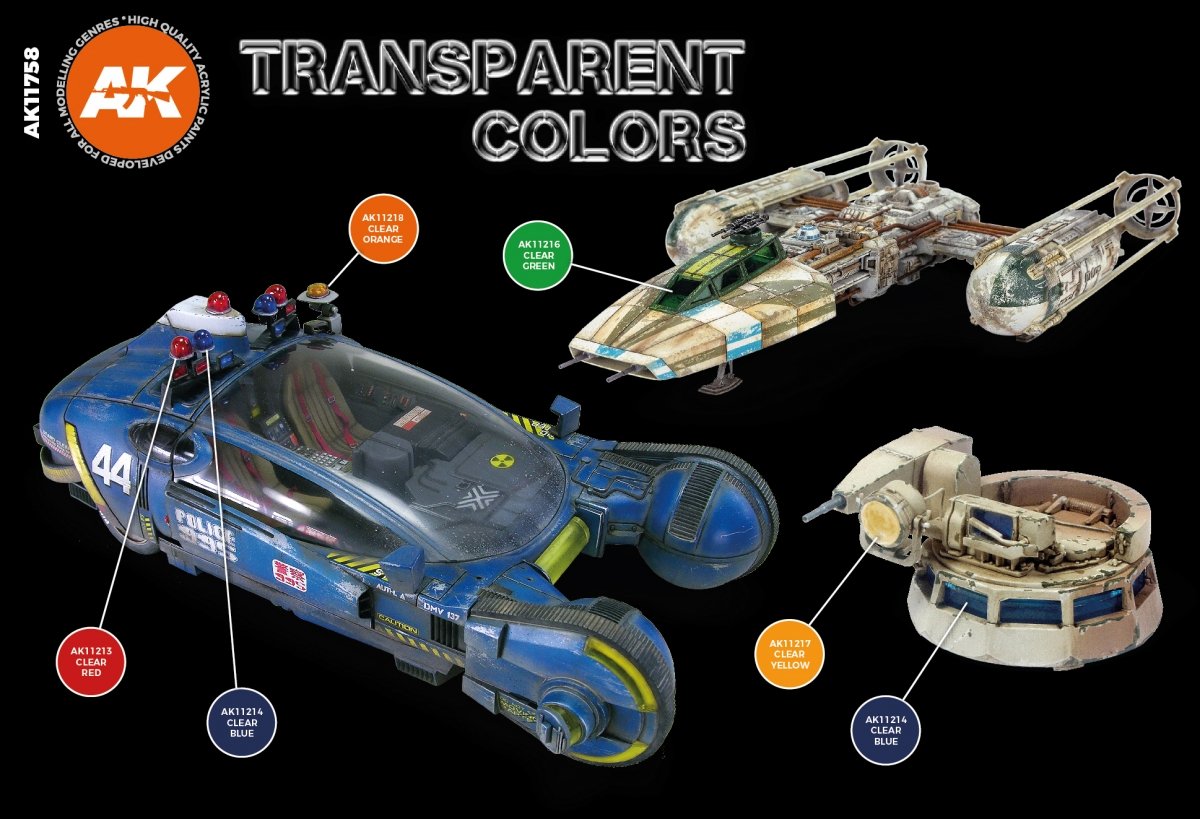 AK Interactive AK11758 TRANSPARENT COLORS SET 6x17ml – image 3