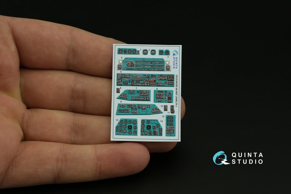 Quinta Studio QDS-48380 Mi-8MT 3D-Printed &amp;amp; coloured Interior on decal paper (AMK) (Small version) 1/48 – zdjęcie 3