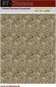 RT-Diorama 35886 Printed Accessories: Granite brown Floor Nr.8 1/35