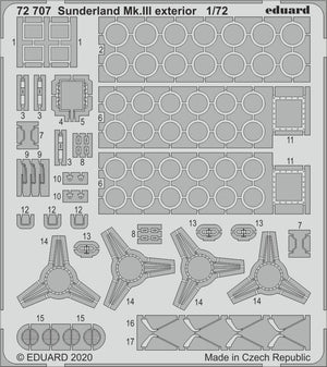 Eduard 72707 Sunderland Mk. III exterior 1/72 SPECIAL HOBBY