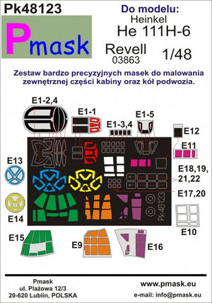 P-Mask PK48123 He 111H-6 (Revell 03863) 1/48