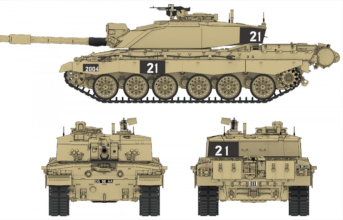 Rye Field Model 5062 Challenger 2 with workable track links 1/35 – imagen 6