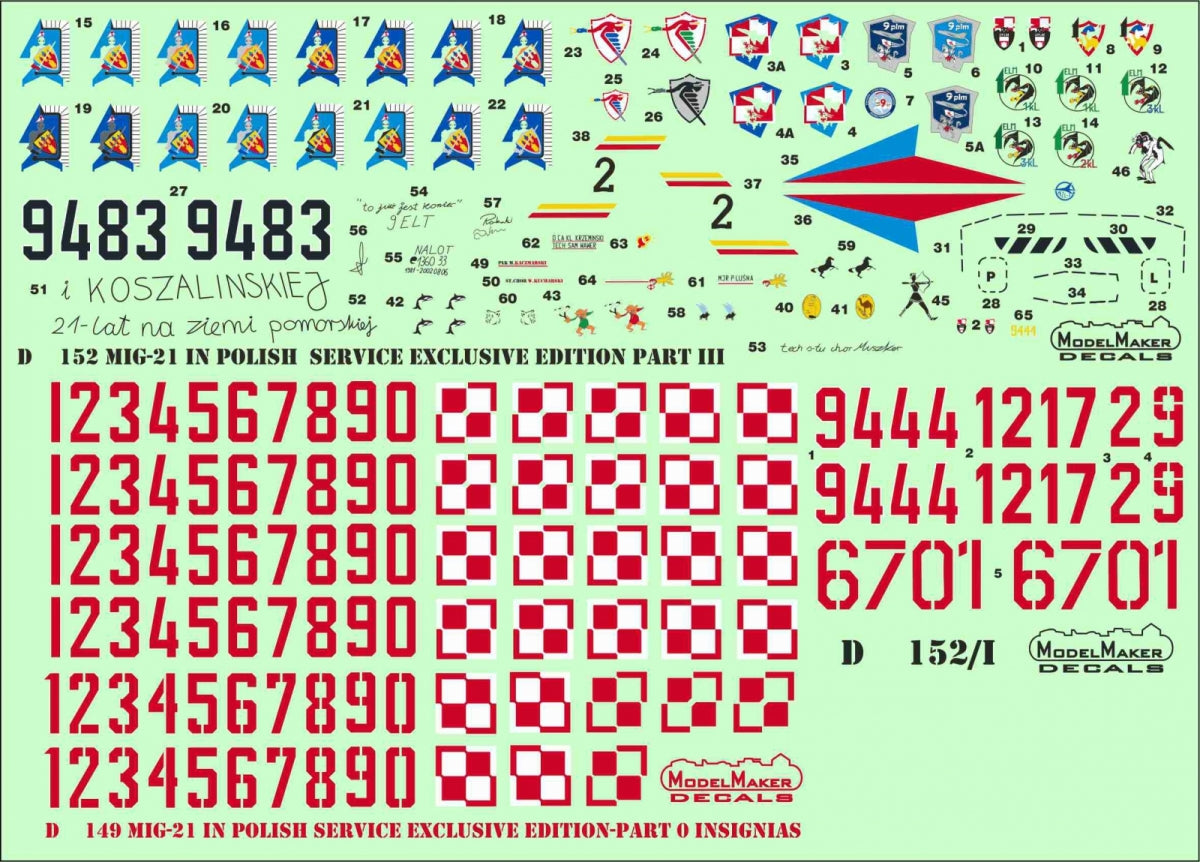 ModelMaker Decals D48152 MiG-21 in Polish service exclusive edition part III 1/48 – image 9