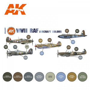 AK Interactive AK11723 WWII RAF AIRCRAFT COLORS 8x17 ml – zdjęcie 2