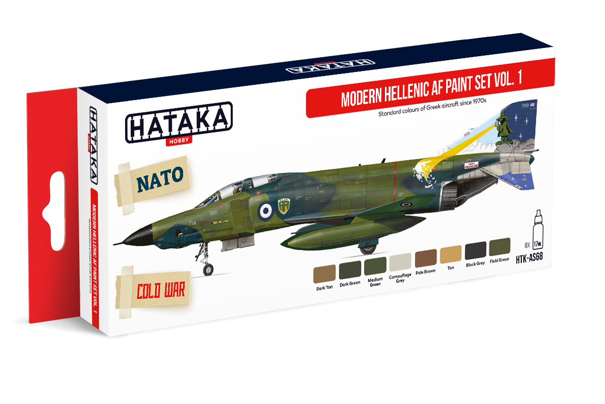 Hataka HTK-AS68 Modern Hellenic AF paint set vol. 1 (8x17ml) – zdjęcie 2