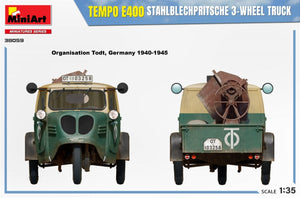 MiniArt 38059 TEMPO E400 STAHLBLECHPRITSCHE 3-WHEEL TRUCK 1/35 – zdjęcie 9