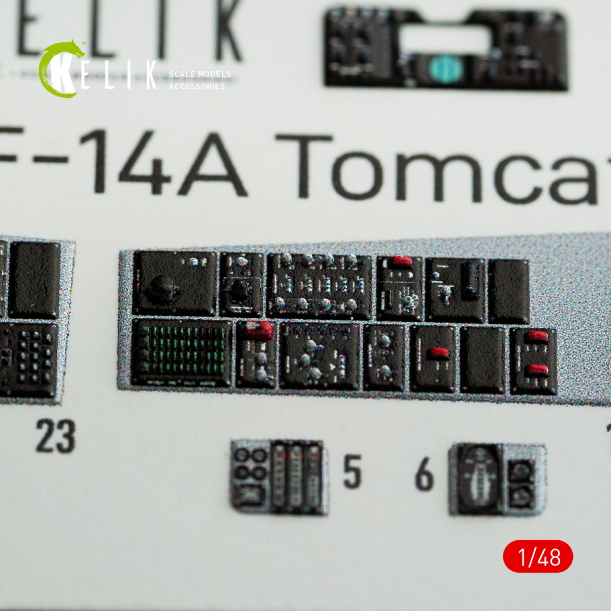 KELIK K48074 F-14A TOMCAT INTERIOR 3D DECALS FOR ITALERI KIT 1/48 – zdjęcie 8