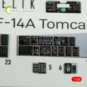 KELIK K48074 F-14A TOMCAT INTERIOR 3D DECALS FOR ITALERI KIT 1/48 – zdjęcie 8