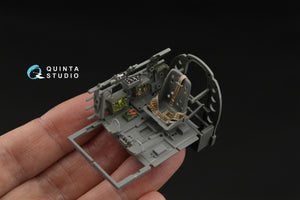Quinta Studio QD35083 A6M2 Zero (Mitsubishi Prod.) 3D-Printed &amp;amp; colored Interior on decal paper (Border Model) 1/35 – image 6