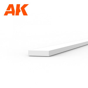 AK Interactive AK6509 STRIPS 0.50 X 2.00 X 350MM – STYRENE STRIP – (10 UNITS) – zdjęcie 2