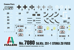Italeri 7080 Sd. Kfz. 251/1 Wurfrahmen Stuka zu Fuss 1/72 – immagine 5