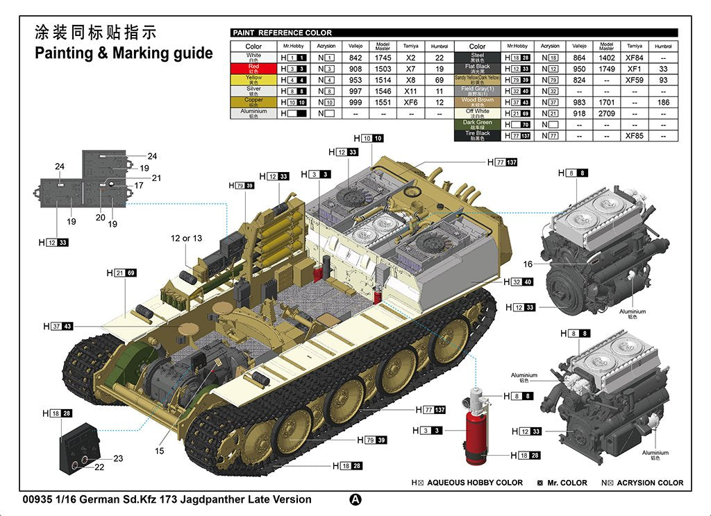 Trumpeter 00935 German Sd.Kfz 173 Jagdpanther Late Version 1/16 – image 5