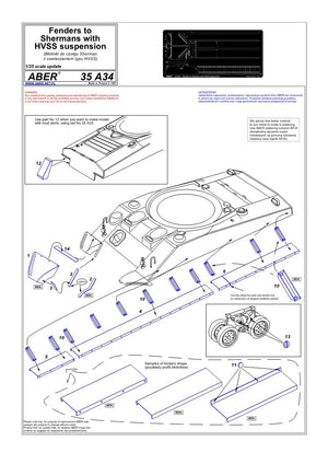 Aber 35A034 Fenders for erf with HVSS suspension (1/35) – image 4