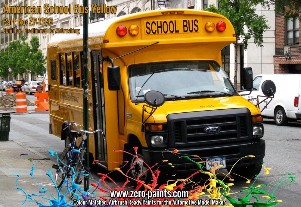 Zero Paints ZP-1399 American School Bus Yellow Paint 60ml – zdjęcie 2