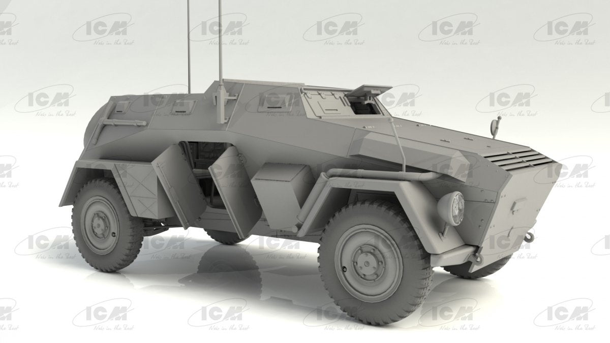 ICM 35110 Sd.Kfz. 247 Ausf.B, German Command Armoured Vehicle 1/35 – zdjęcie 3