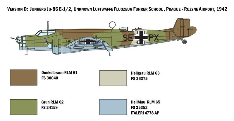 Italeri 1391 JU 86 E1/E2 1/72 – imagen 4