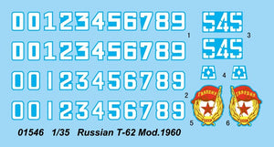 Trumpeter 01546 Russian T-62 Mod.1960 1/35 – zdjęcie 8