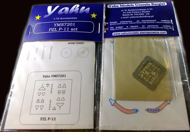 Yahu YMS7201 PZL P.11 set (Azur / Heller / PZW) 1/72