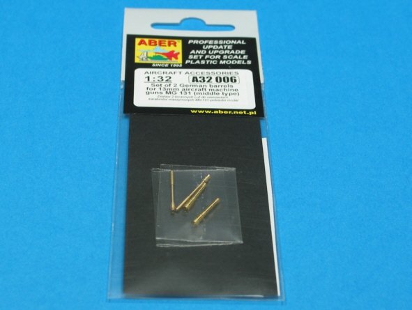 Aber A32006 Set of 2 barrels for German 13mm aircraft machine guns MG 131 (middle type) 1/32 – zdjęcie 5