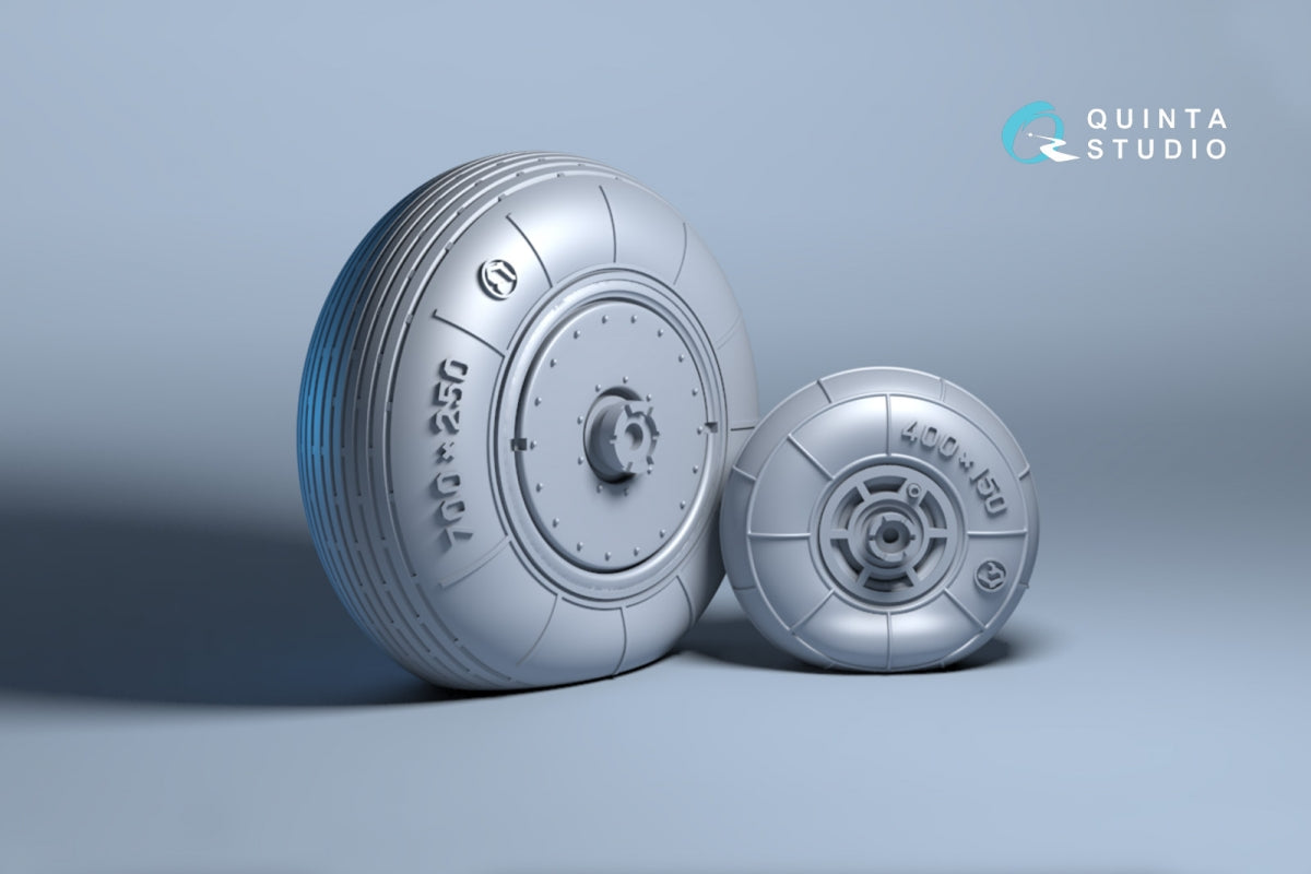 Quinta Studio QT48024 Ka-52 Wheels with separate hubs and weighted tires (Zvezda) 1/48 – zdjęcie 2