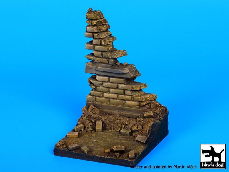 Black Dog D35056 Ruined wall N°3 base 1/35 – zdjęcie 5
