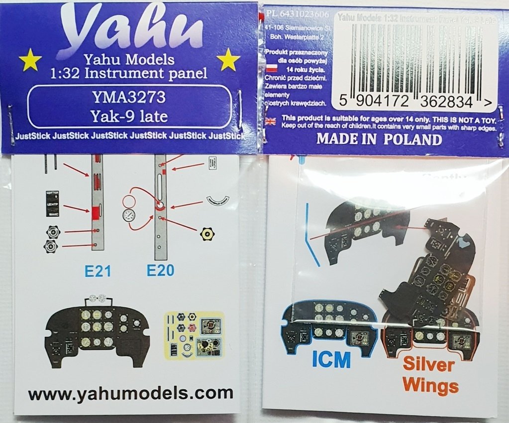 Yahu YMA3273 Yak-9 late ICM/ Silver Wings 1/32