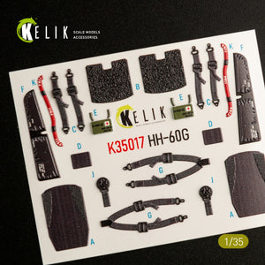 KELIK K35017 HH-60G PAVE HAWK INTERIOR 3D DECALS FOR KITTY HAWK KIT 1/35 – image 4