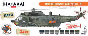Hataka HTK-CS55 ORANGE LINE – Modern Luftwaffe paint set vol. 2 8x17ml – zdjęcie 2