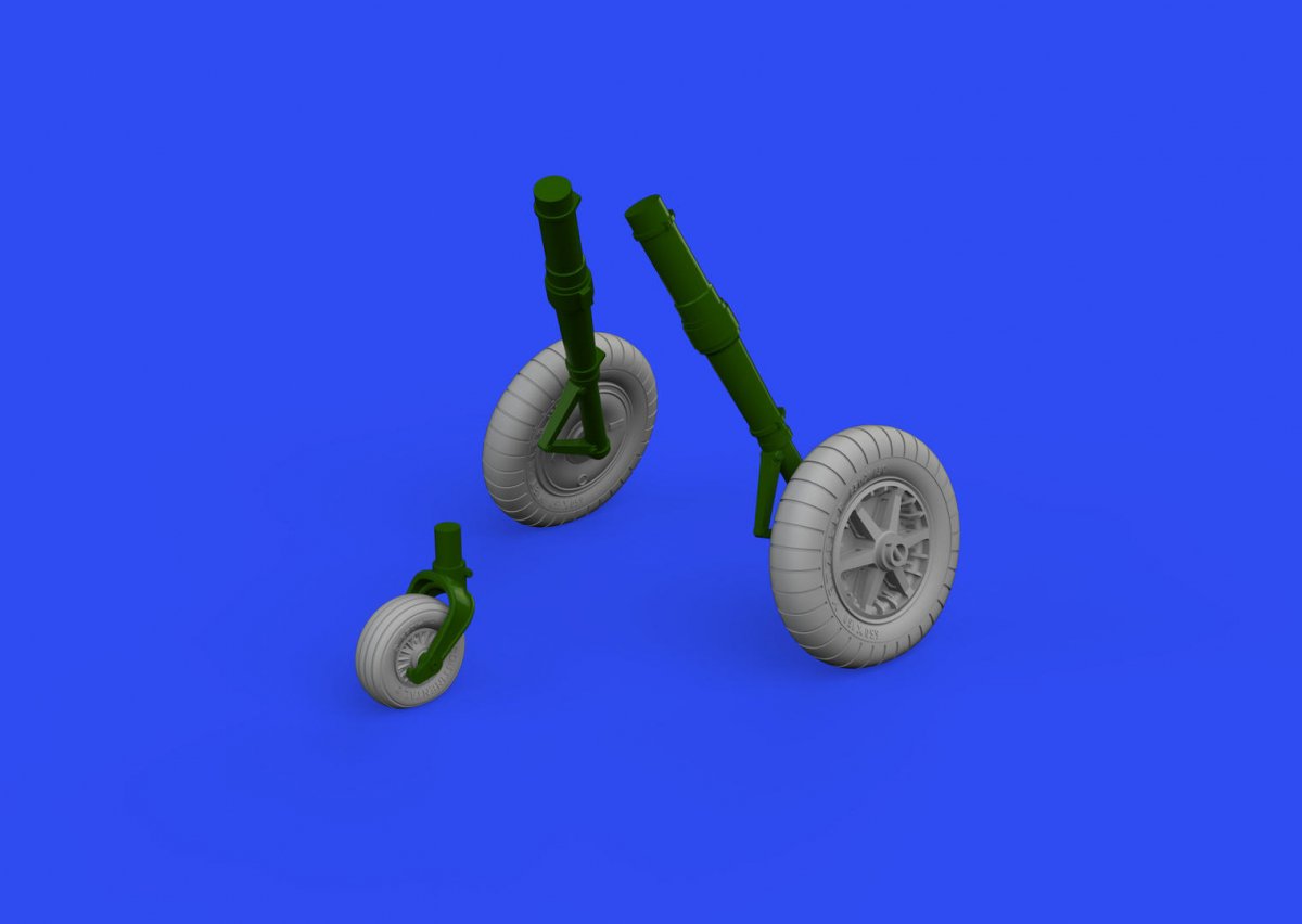 Eduard 632186 Bf 109G-2 wheels REVELL 1/32 – image 4