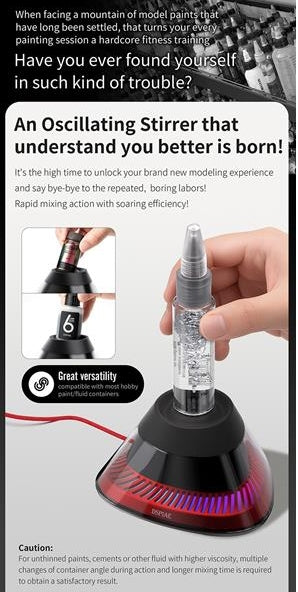 DSPIAE MS-02 Portable Vibrating Paint Oscilatting Stirrer