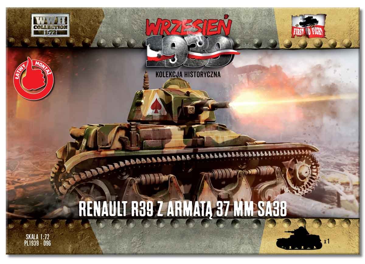 First To Fight PL096 Renault R39 with 37mm SA38 gun 1/72 – image 2