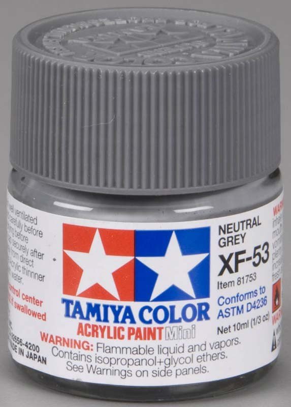 Tamiya XF53 Neutral Grey (81753) Acrylic paint 10ml – zdjęcie 3