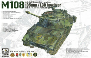 AFV Club 35108 US Self-Propelled Howitze M108 105mm/L30 howitze 1/35