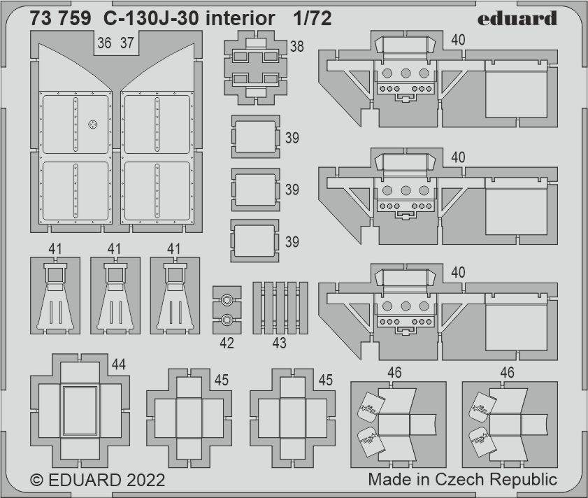 Eduard BIG72168 C-130J-30 PART I ZVEZDA 1/72 – immagine 4