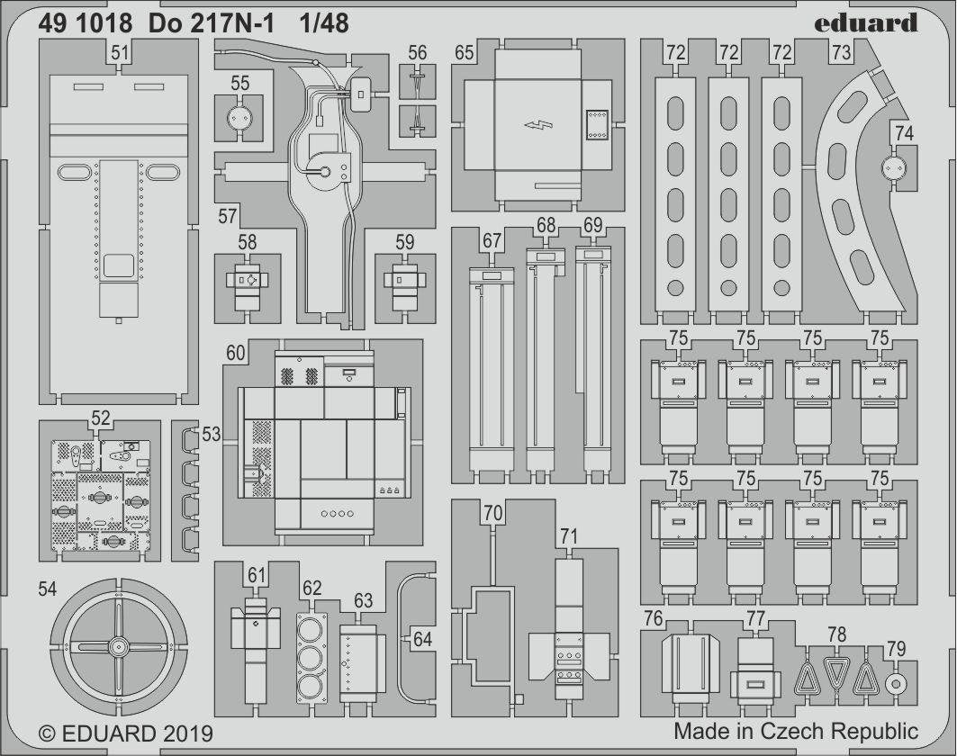 Eduard BIG49234 Do 217N-1 1/48 ICM – zdjęcie 4