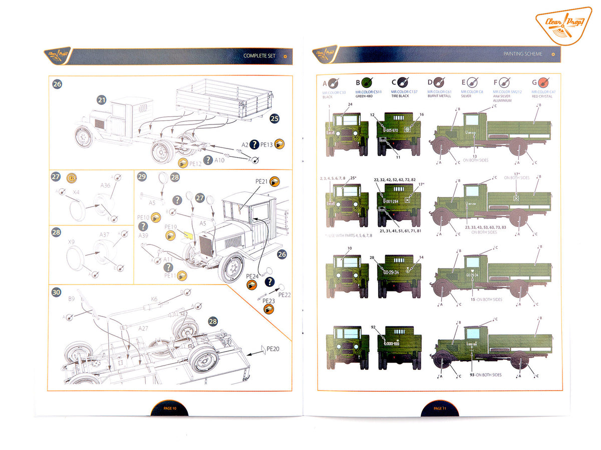 Clear Prop! CP72053 Soviet ZiS-5V - &amp;#39;W Wojsku Polskim&amp;#39; (Advanced Kit) 1/72 – obrázek 21