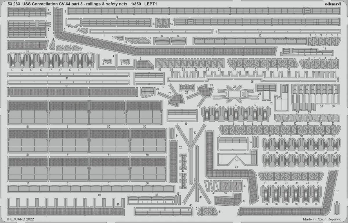 Eduard BIG5366 USS Constellation CV-64 PART I TRUMPETER 1/350 – zdjęcie 2