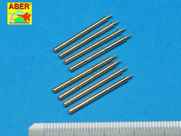 Aber A32109 Set of 8 turned cal .50 (12,7mm) U.S. Browning M2 barrels for P-47 Thunderbolt 1/32 – zdjęcie 2