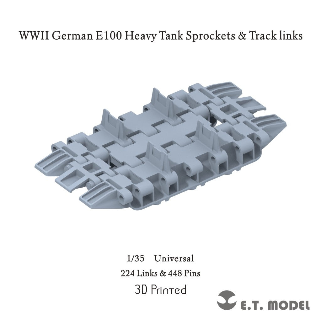 E.T. Model P35-425 WWII German E100 Heavy Tank Sprockets & Track links(3D Printed) (Universal)