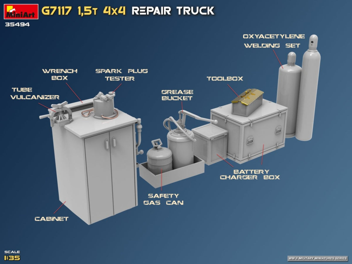MiniArt 35494 G7117 1,5T 4x4 Repair Truck 1/35 – zdjęcie 44