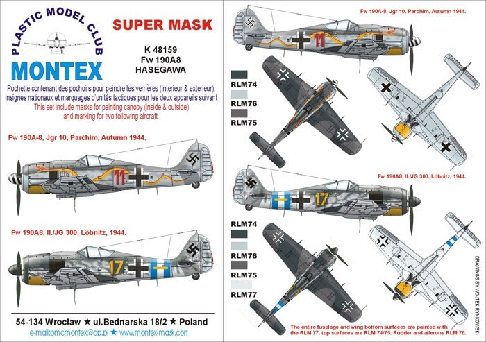 Montex K48159 Fw 190A8 (snake) 1/48