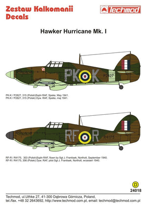 Techmod 24018 Hawker Hurricane Mk.Ic 1/24 – image 2