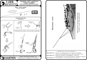 Master GM-35-014 Antena Comrod VHF3088VM - używana na KTO Rosomak i innych pojazdach (1 szt.) - wersja z wygiętą podstawą 1/35 – zdjęcie 5